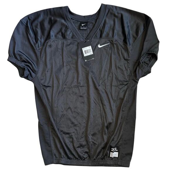 Nike Football Jersey Boys 2XL Gray Stock Vapor Mesh Varsity Practice 908739-060 - Picture 1 of 8